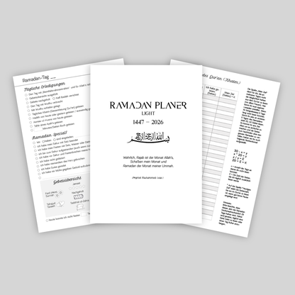 Ramadan Planer Light - PDF Download - CADEAULIER