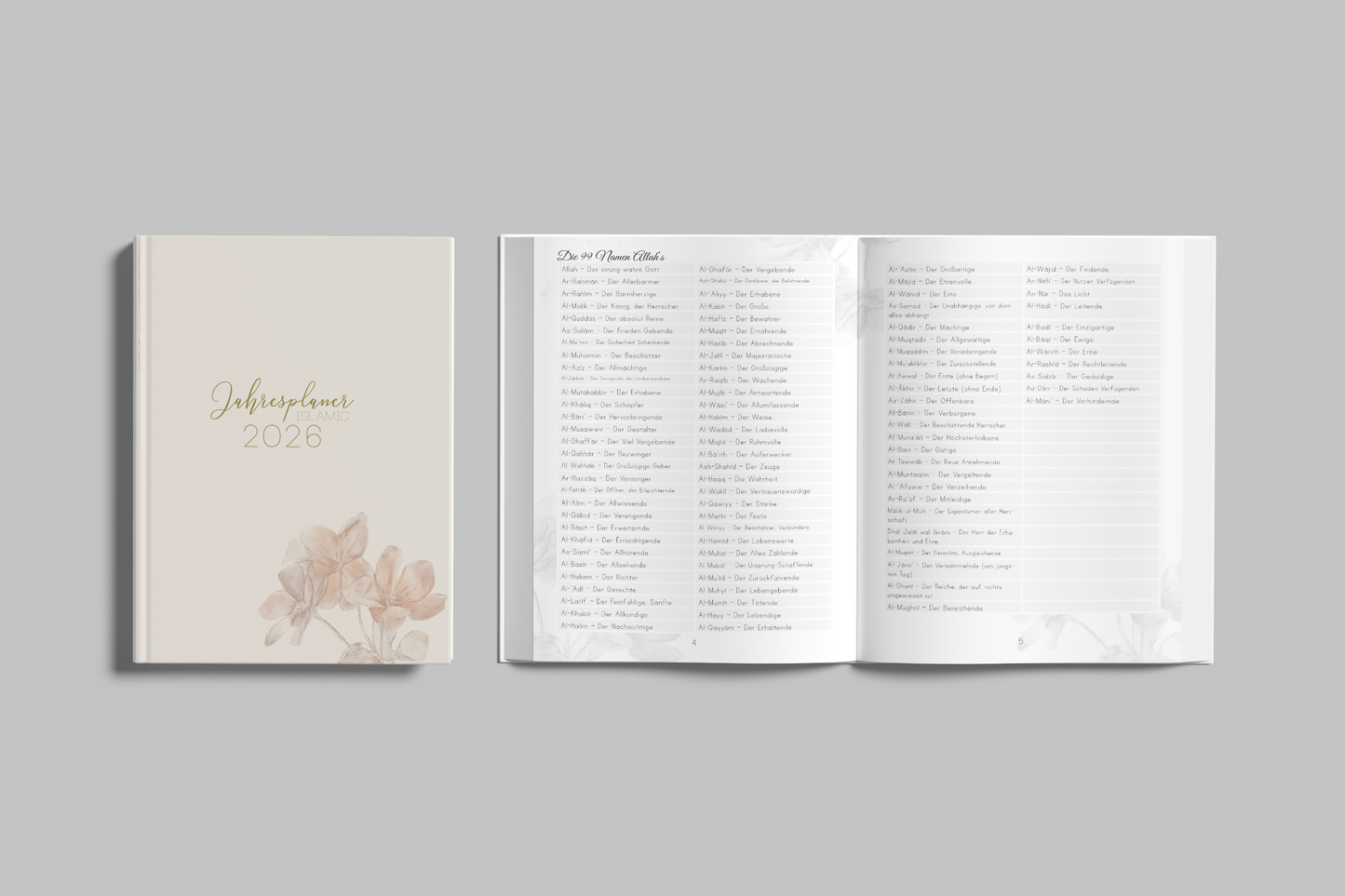 VORVERKAUF Jahresplaner 2026 islamic